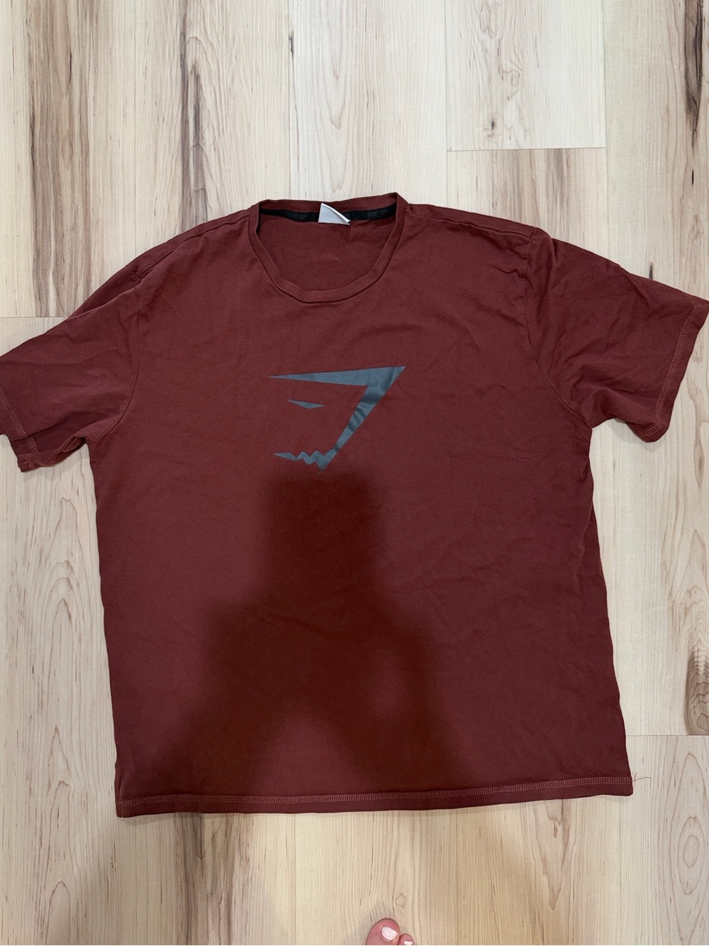 Gymshark Maroon Short Sleeve Logo Tee
